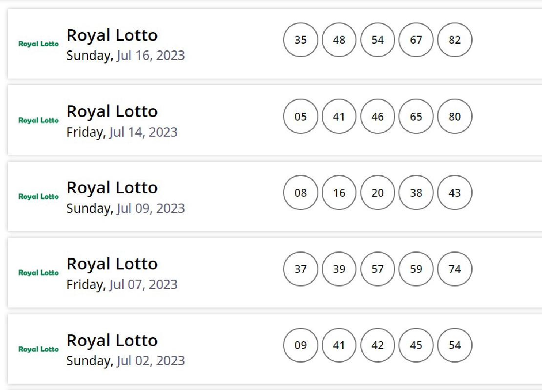 Royal Lotto results